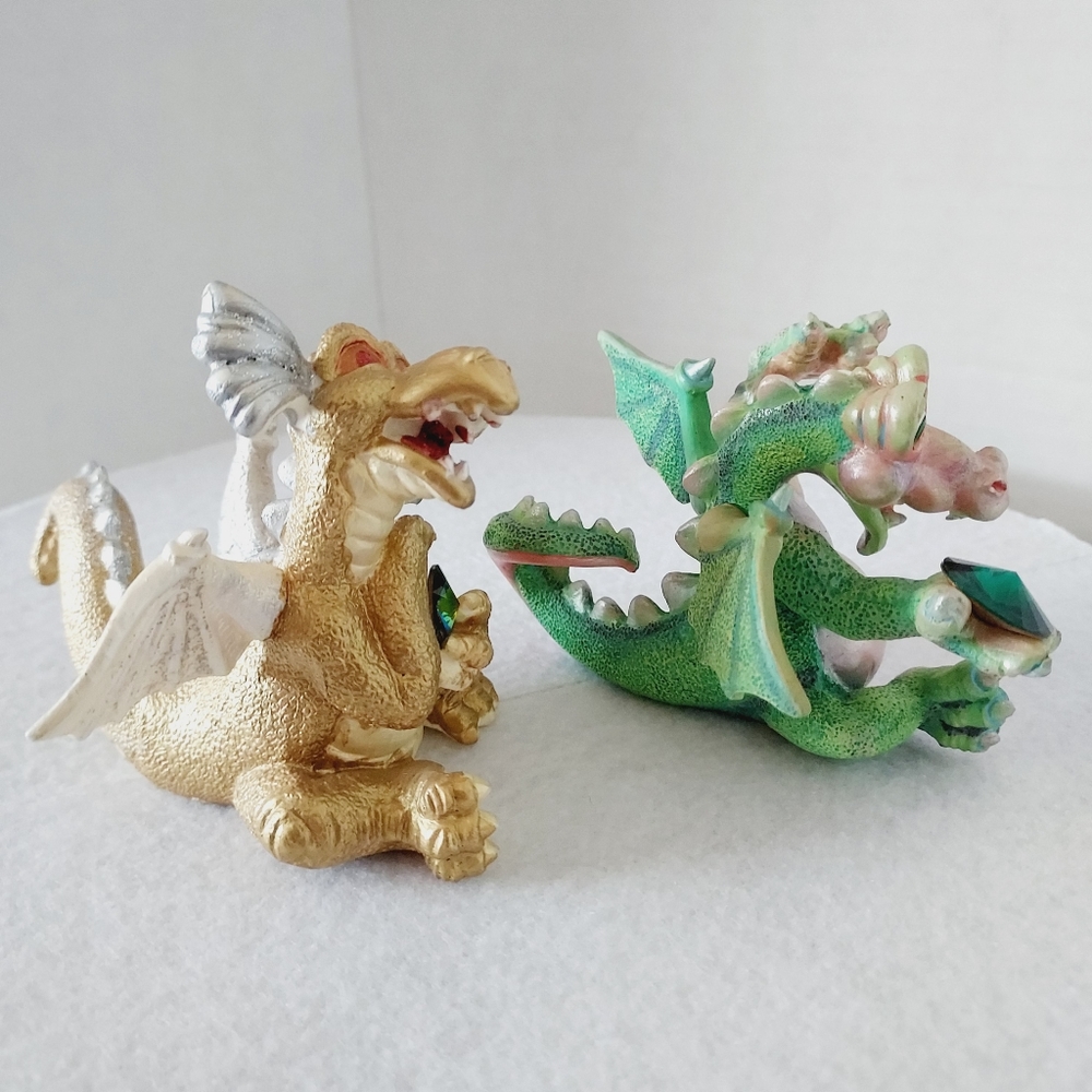 ❤️Set of TWO Franklin Mint Limited Editions Mood Dragons Vintage🤍 - Picture 3 of 15